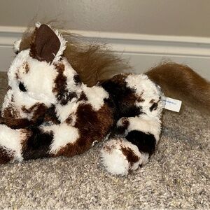 Paint Pinto 12” Horse Pony Major Plush Brown Cream 2002 Vintage Wishpets Lovey